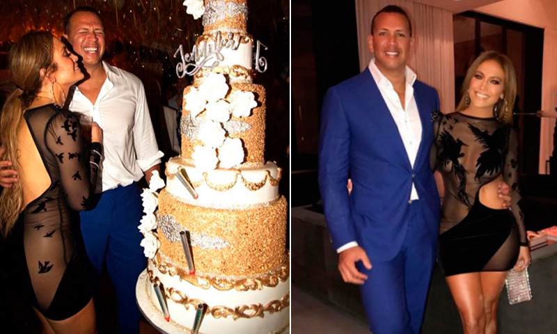 Jennifer Lopez y Alex Rodriguez en su romántica e ...