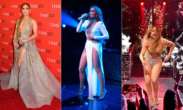 1 escote, 3 vestidos, Jennifer Lopez y su noche más sexy