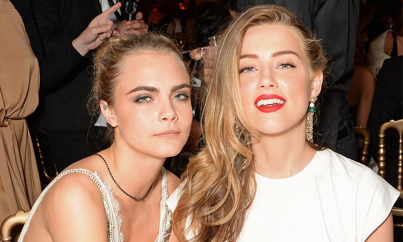 Amber Heard Sale De Fiesta Con Cara Delevingne Y Margot Robbie Tras