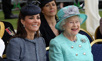 Reina Isabel y la Duquesa de Cambridge