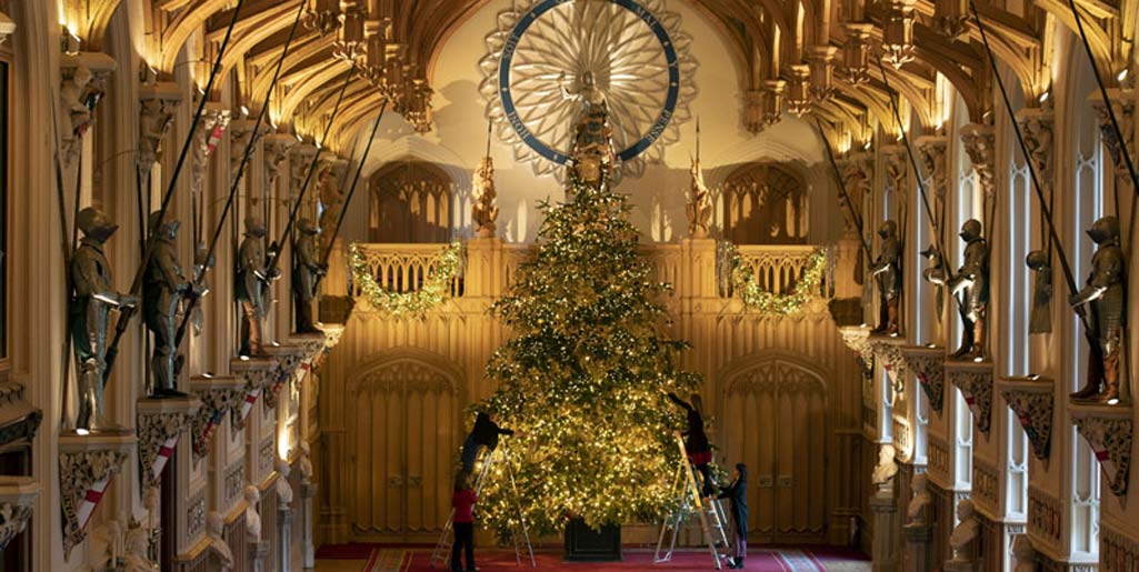 La impresionante decoración de Navidad en el Castillo de ...