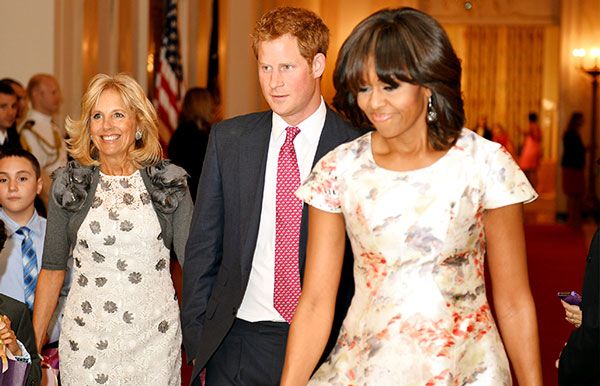 Príncipe Harry, Jill Biden y Michelle Obama