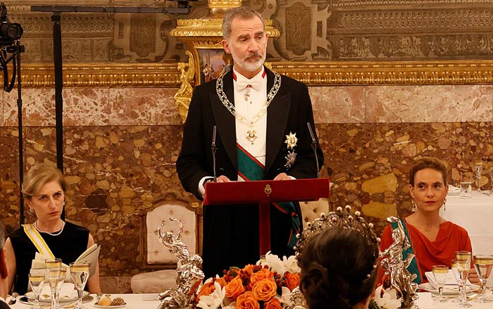 Los Reyes recuperan las cenas de gala en el Palacio Real dos años después
