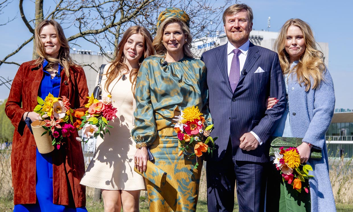 Los reyes Guillermo y Máxima de Holanda celebran con sus ...