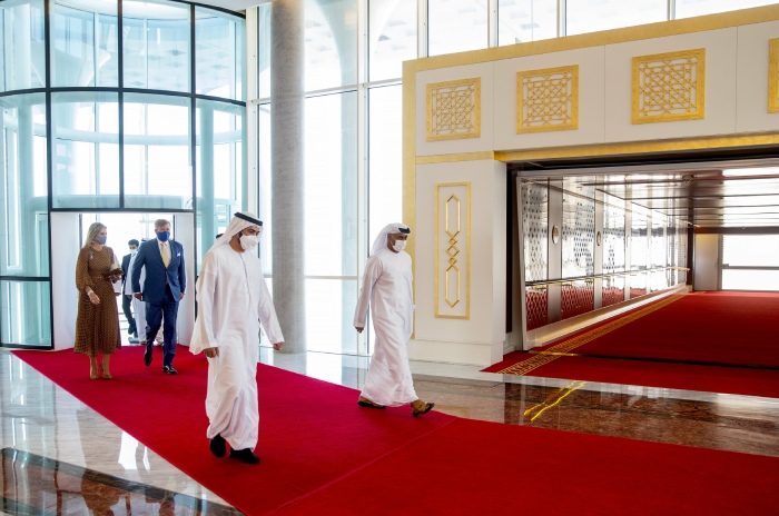 Los reyes de los Países Bajos viajan a Abu Dhabi para visitar la Expo 2020