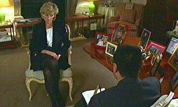 Diana de Gales en su entrevista para la BBC