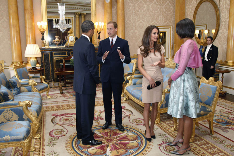Barack y Michelle Obama con los duques de Cambridge
