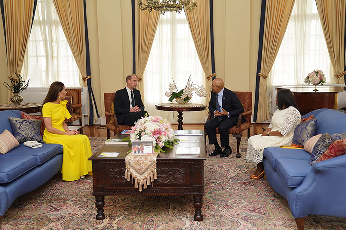 The Duke and Duchess of Cambridge arrive in Jamaica 