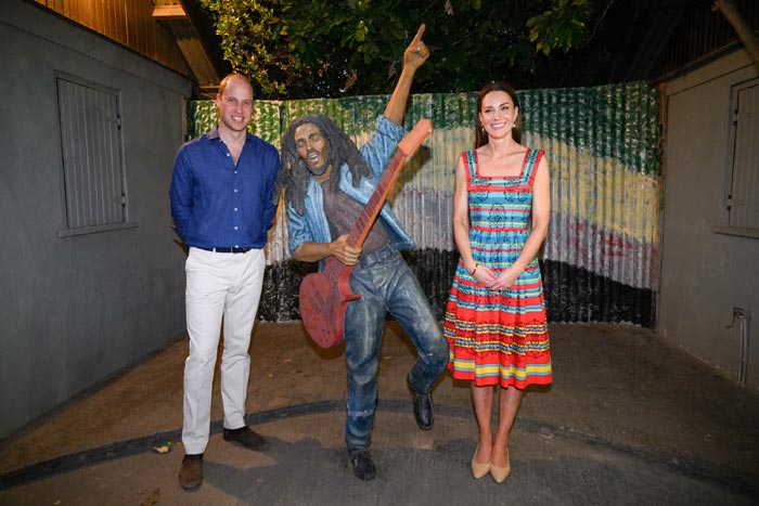 Kate and Guillermo visited the home of reggae legend Bob Marley