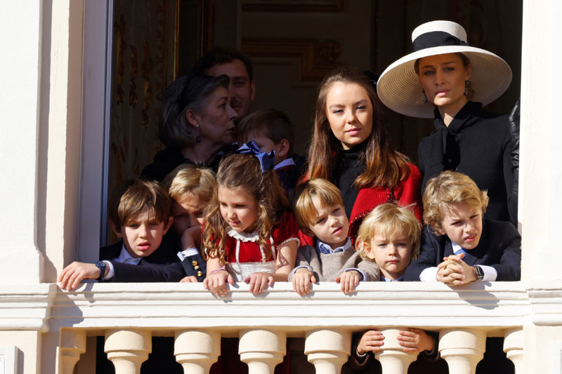 Carolina de Mónaco con sus nietos