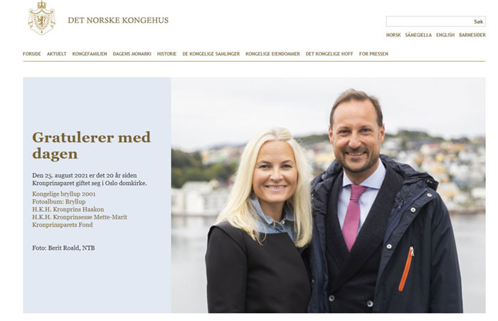 Se cumplen 20 años de la boda de Haakon y Mette-Marit de Noruega