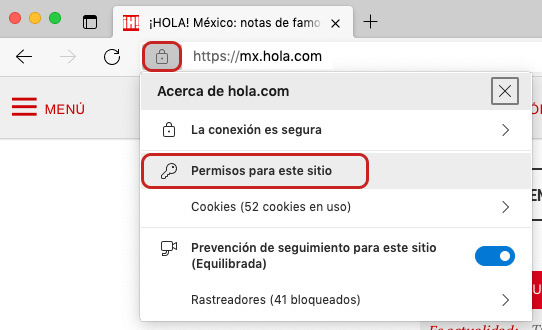 Notificaciones de ¡HOLA! México